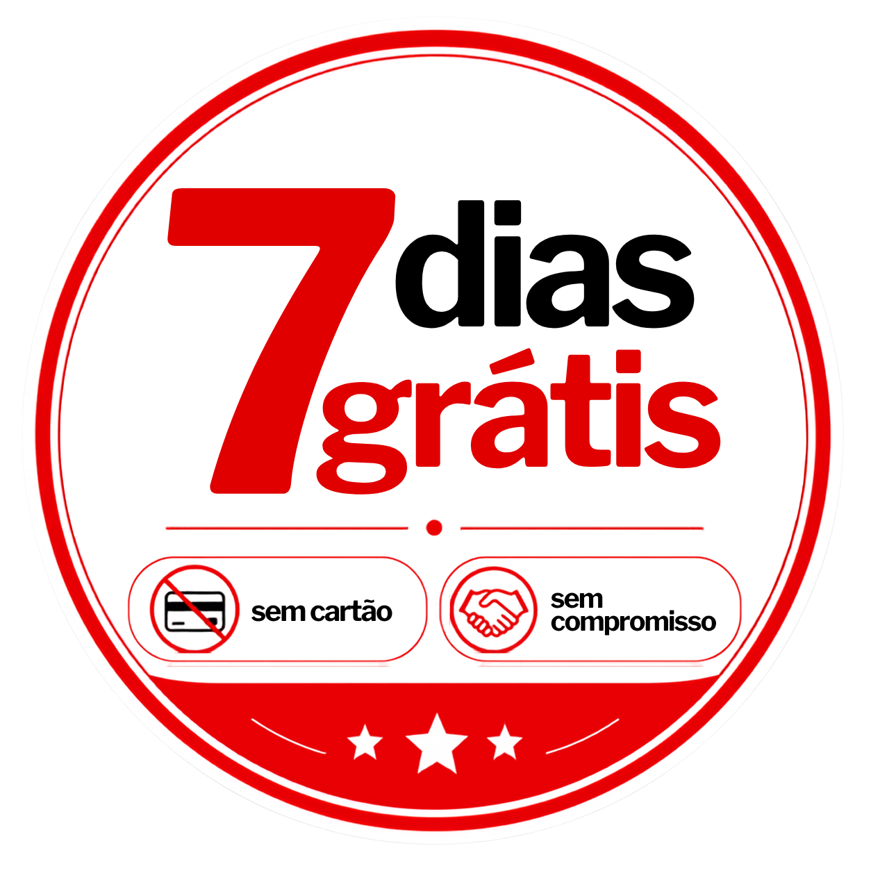 7 dias grátis — sem cartão, sem compromisso